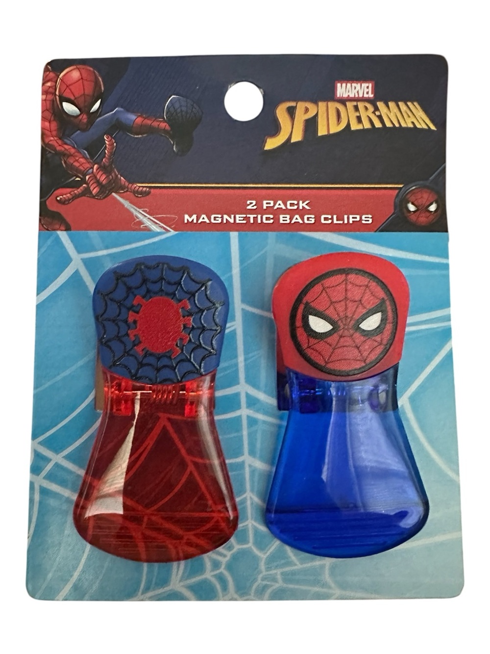 Marvel Spider-Man Magnetic Bag Clips Set of 2